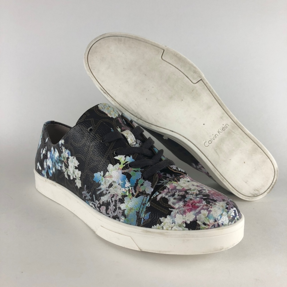 CALVIN KLEIN Floral Imilia Tennis Shoes Womens 8